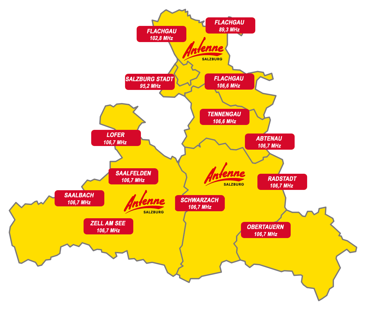 Sendegebiet Antenne Salzburg 08 2022